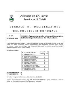 C.C. n. 27/14 - Comune di Pollutri