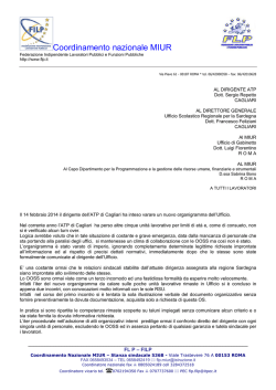 Organigramma ATP Cagliari &ndash; relazioni sindacali