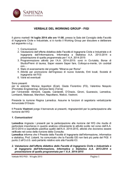 A tutti i Membri del - FIGI