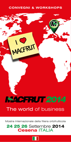 Programma Convegni e Workshops_MacFrut