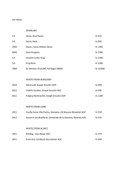 Our Wines SPARKLING S.A Deutz, Brut Classic Kr.675 S.A