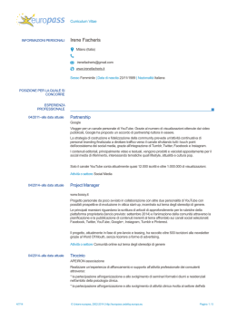 CV - Europass (*)