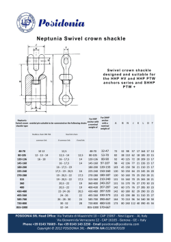 Neptunia Swivel crown shackle pruduct sheet