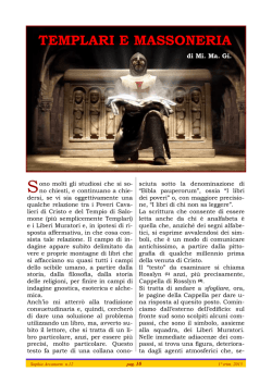 TEMPLARI E MASSONERIA
