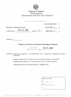 I 3 (f 3rf - Regione Calabria