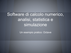 Matlab / Octave - Universit&agrave; degli Studi di Trieste