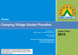 Listino Prezzi Camping Village Garden Paradiso