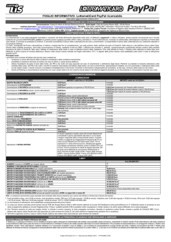 FOGLIO INFORMATIVO: LottomatiCard PayPal