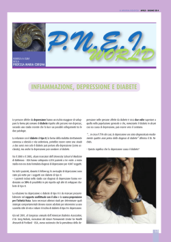 Infiammazione, depressione e diabete