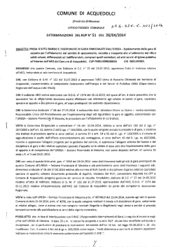 disciplinare di gara - Comune di Acquedolci