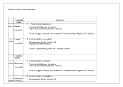 1. Fonti normative primarie: - Tecniche di redazione normativa
