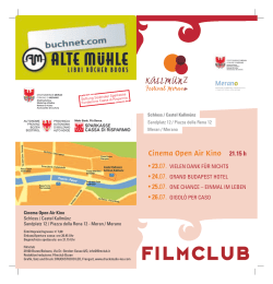 Cinema Open Air Kino 21.15 h