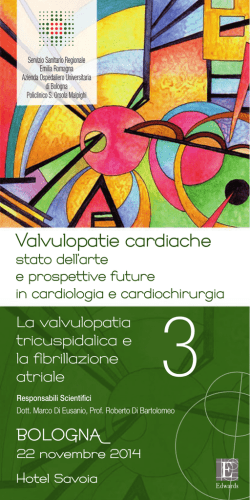 Valvulopatie cardiache - CENTRO SERVIZI CONGRESSUALI