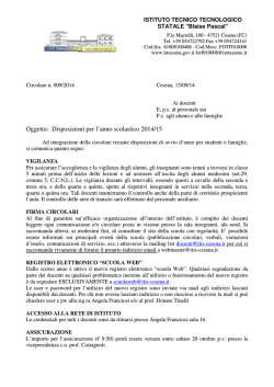 disposizioni per docenti