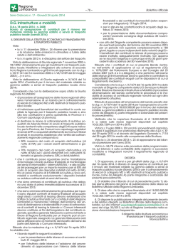 D.G. Infrastrutture e mobilit&agrave;