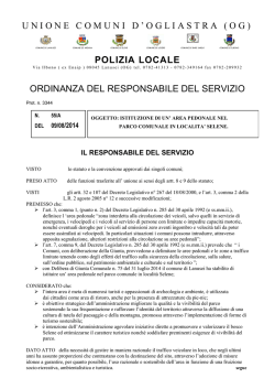 55 istituzione area pedonale Selene Lanusei