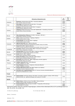 Preise / Bestellung - Giardino del vino