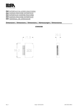 Foglio di istallazione EW600B