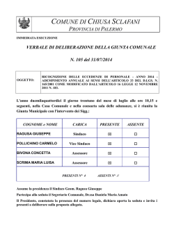 Ricognizione delle eccedenze di personale