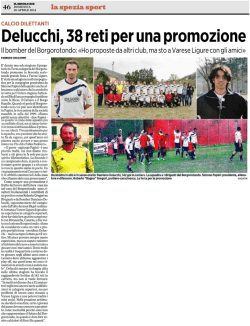 Squadra di calcio Borgorotondo, nuovamente in seconda