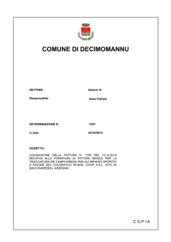 COMUNE DI DECIMOMANNU