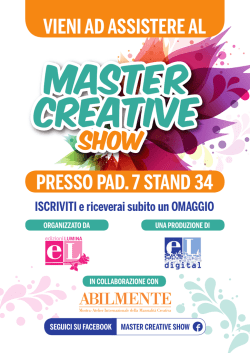 Master Creative Show by Edizioni Lumina