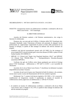 USC Ematologia. I - Azienda Ospedaliera Papa Giovanni XXIII