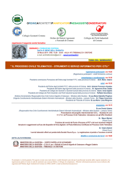 locandina - Collegio Geometri e Geometri Laureati della Provincia di