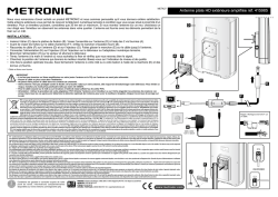 Antenne plate HD ext&eacute;rieure amplifi&eacute;e r&eacute;f. 415985