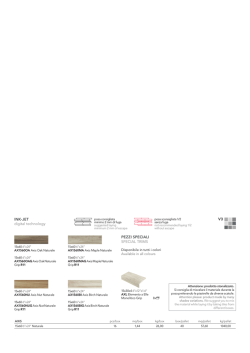 INK-JET digital technology V3 PEZZI SPECIALI SPECIAL TRIMS