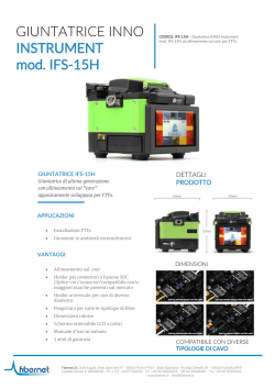 GIUNTATRICE INNO INSTRUMENT mod. IFS‐15H