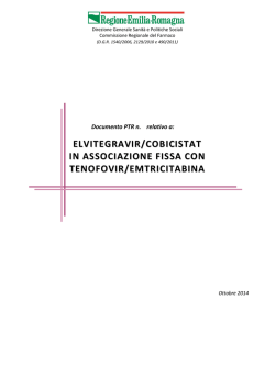 elvitegravir/cobicistat in associazione fissa con tenofovir