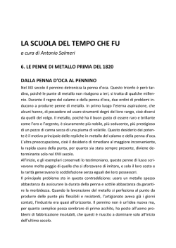 LA SCUOLA DEL TEMPO CHE FU - Euclide. Giornale di matematica