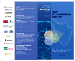 PRESIDENTE DEL CONGRESSO Andrea Nucci Direttore FF SOC di