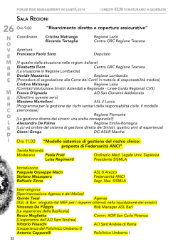 Programma Rischio Clinico