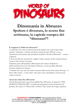 Dinomania in Abruzzo - La Piazza di Scanno