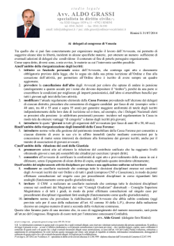 Avv. ALDO GRASSI - Ordine degli Avvocati di Rimini