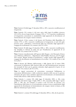 Decreto Direttoriale prot. n. 21213 del 12 marzo 2014