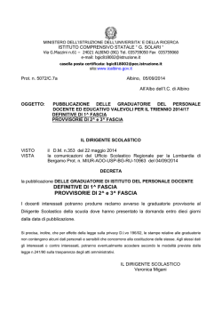 decreto di pubblicazione