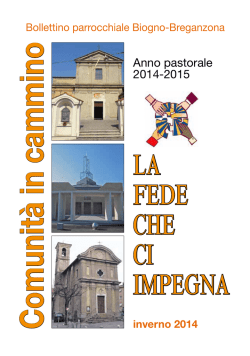 Comunit&agrave; in cammino - Parrocchia San Quirico Biogno Breganzona