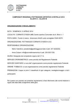 Programma Camp. Reg.