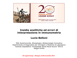 Insidie analitiche ed errori di interpretazione in