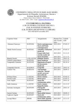 CULTORI-StoriaeBeniArchiv aggiornato