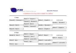 Poule - Federazione Italiana Bocce
