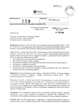 Piano Formazione 2014 - ASL Monza e Brianza