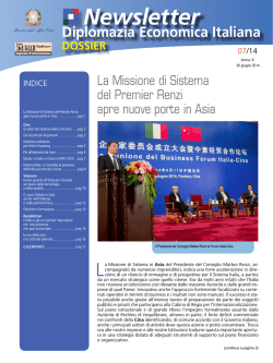 Newsletter N&deg; 7 - Ministero degli Affari Esteri