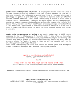 la galleria about and contact - Paola Sosio Con