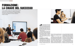 FORMAZIONE: LA CHIAVE DEL SUCCESSO