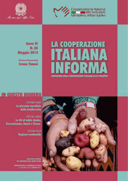 30/05/2014 - Cooperazione Italiana allo Sviluppo