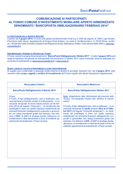 Modifiche regolamentari